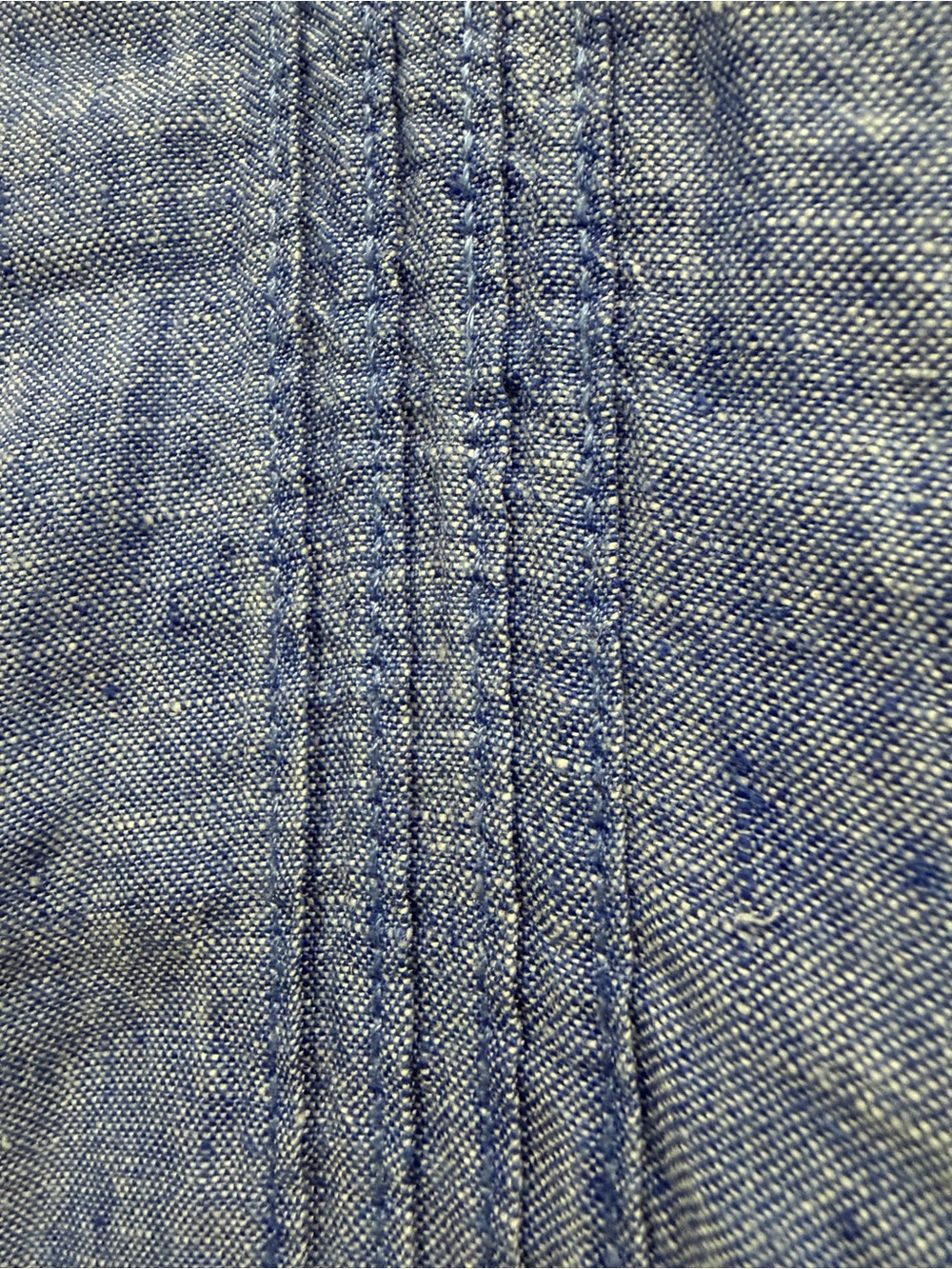 Sigrid Olsen Blue Knee Length Sleeveless 100% Linen V Neck
Shift Dress Sz M - Picture 2 of 10